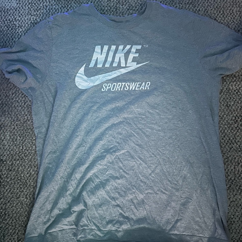 Nike grey and white XL sports tee